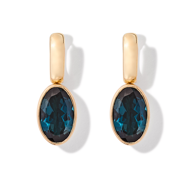 Blue Topaz & Malachite Earring Kit
