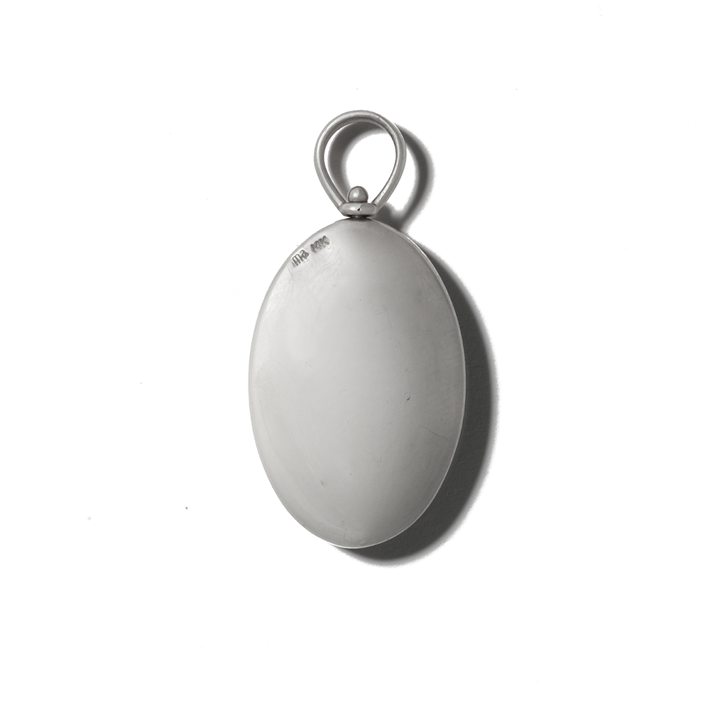 Large Oval Charm with Fordite