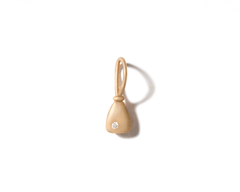 Triangle tiny gold necklace charm
