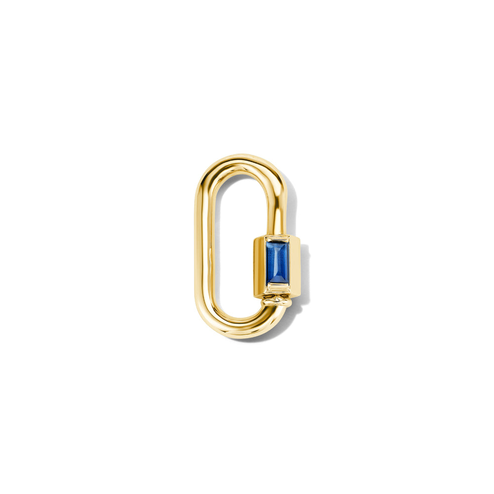 Solo Baguette Babylock with Blue Sapphire