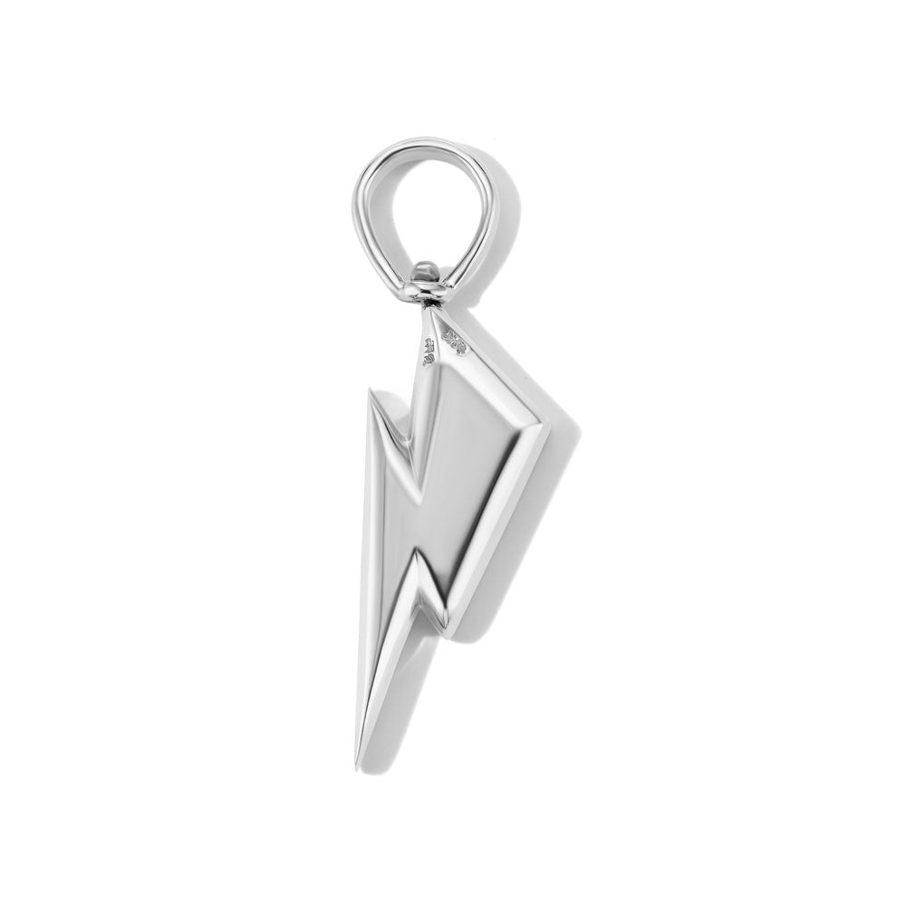 Lightning Bolt Charm with Fordite