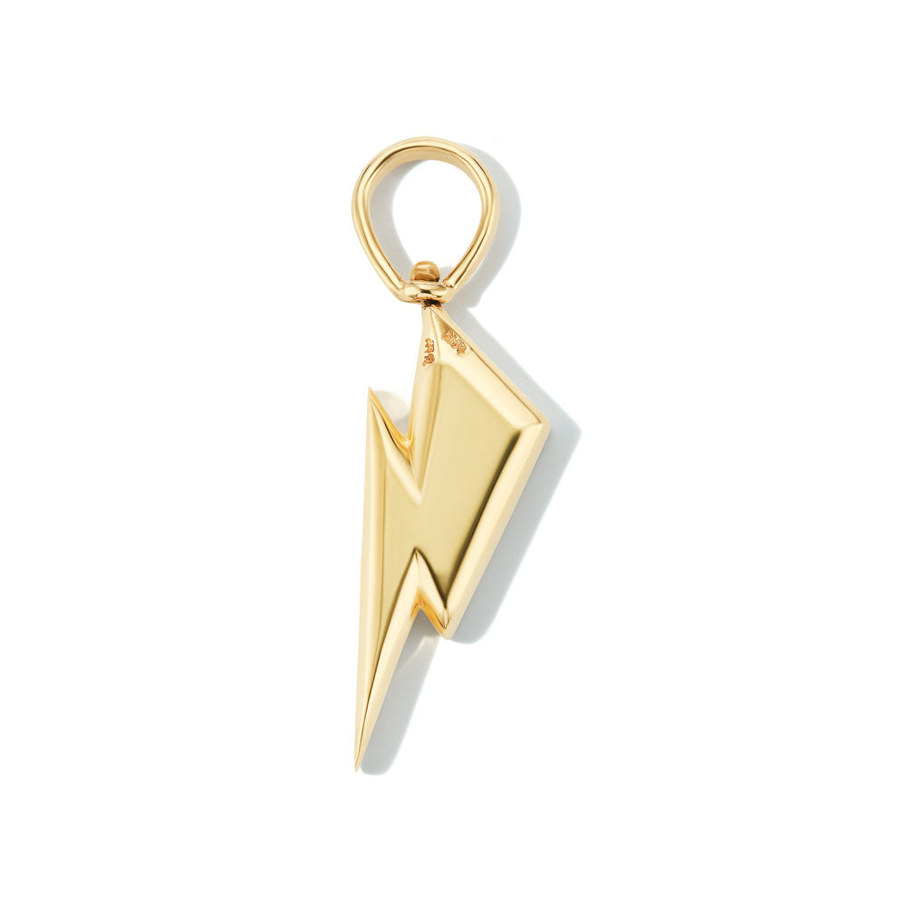 Lightning Bolt Charm with Fordite
