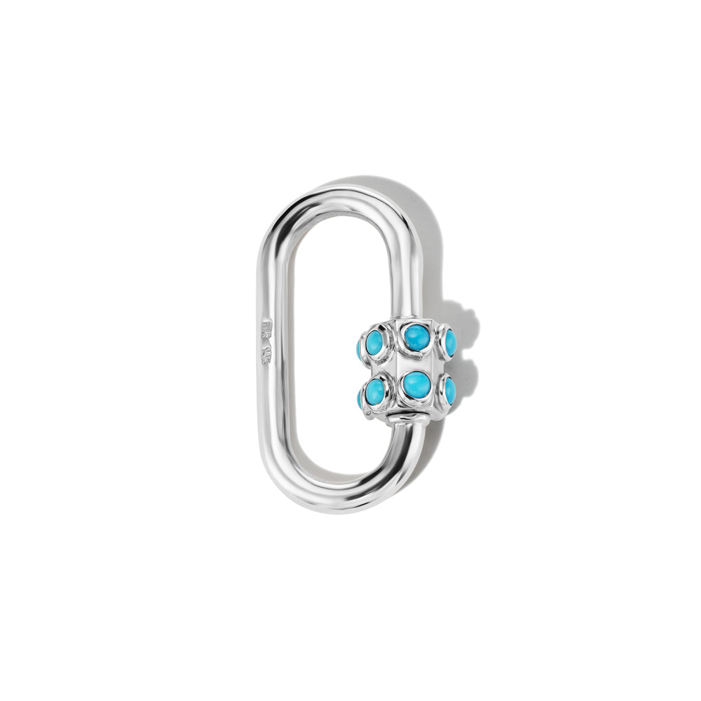 Stoned Medium Lock with Turquoise