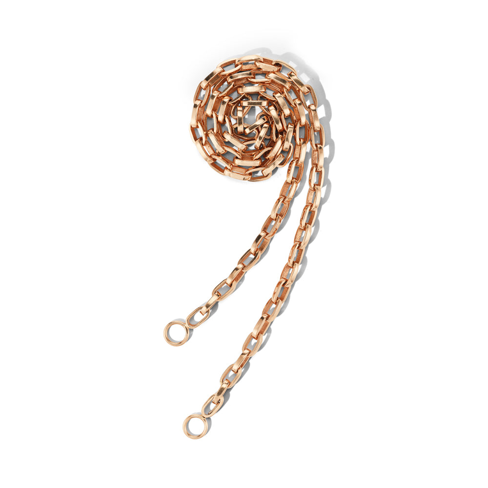 Handmade Biker Chain Necklace in Gold