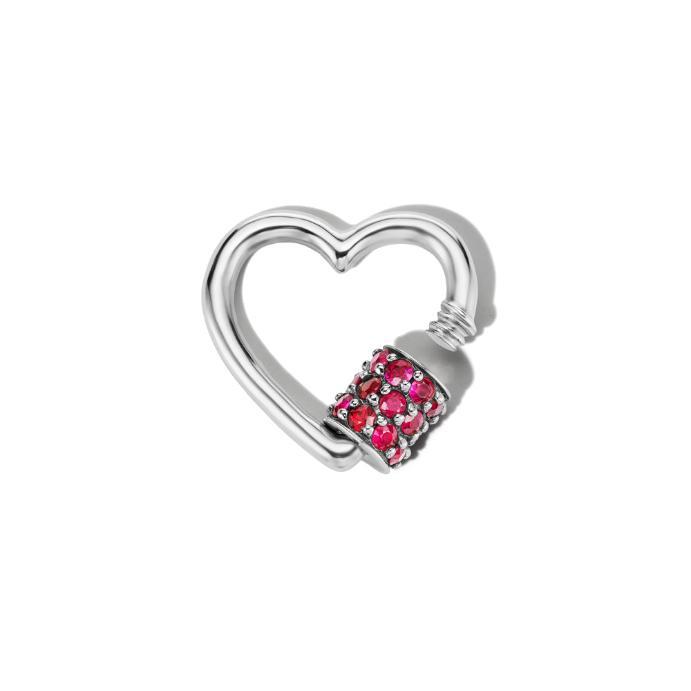 Stoned Heartlock with Rubies