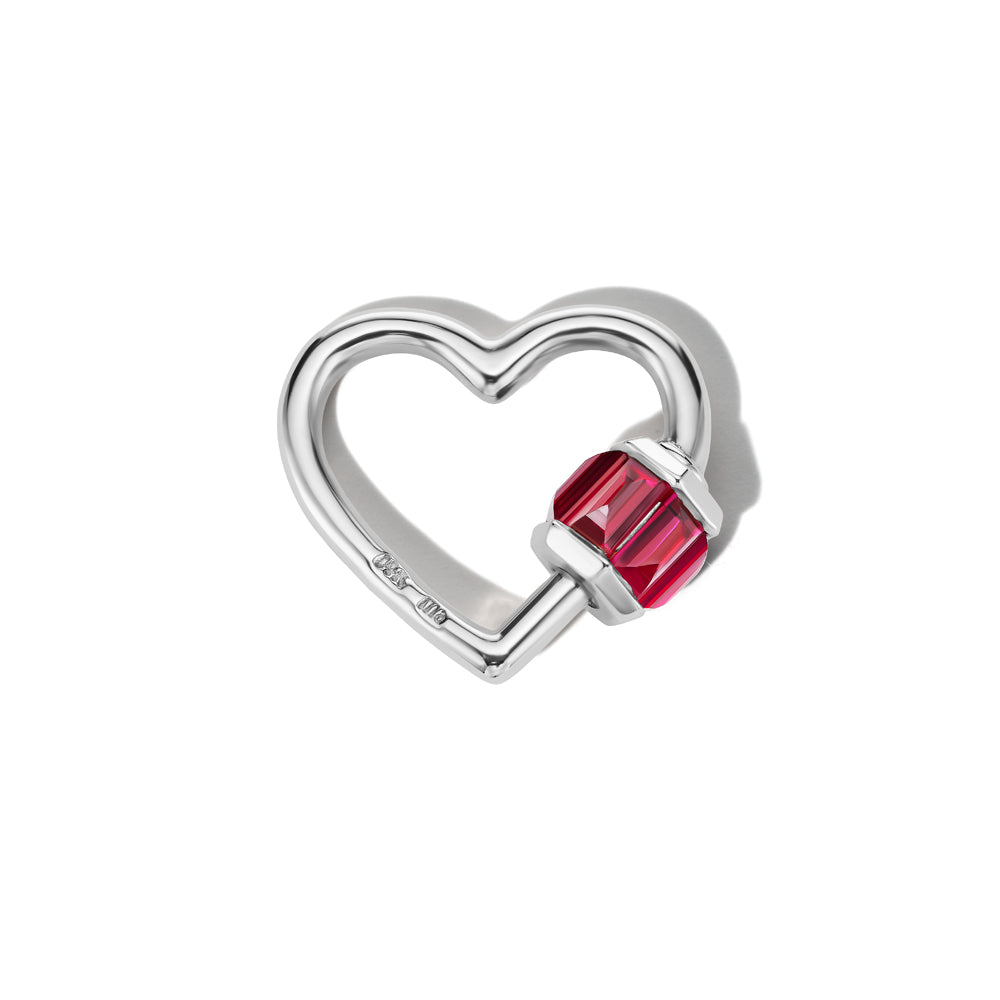 Total Baguette Baby Heartlock with Ruby