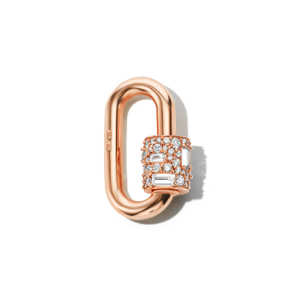 Stoned Chubby Medium Lock with Diamonds
