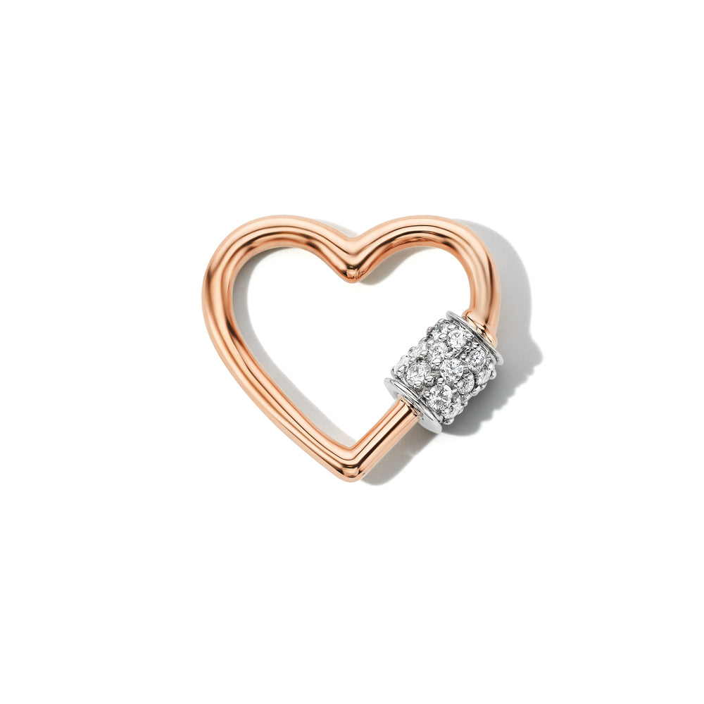 Stoned Baby Heartlock with Diamonds