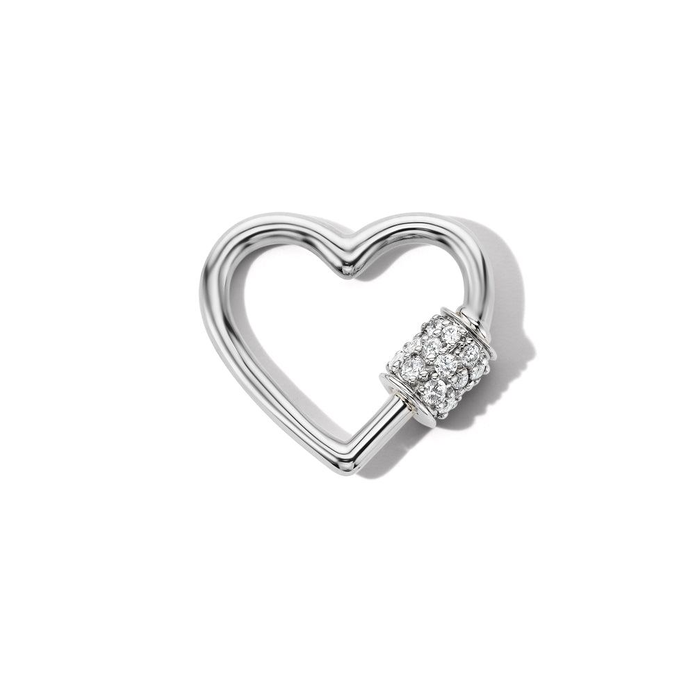 Stoned Baby Heartlock with Diamonds