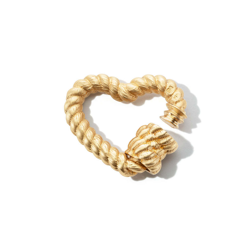 Twisted Heartlock in Gold