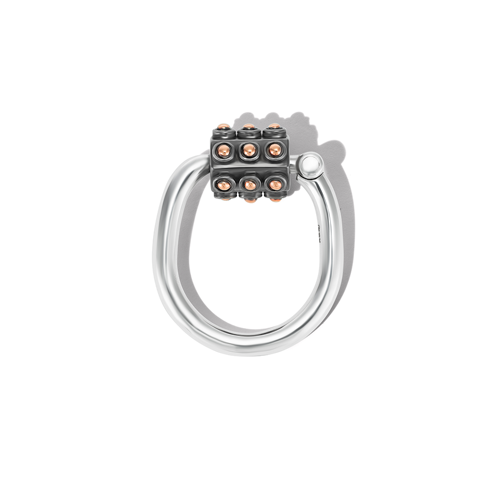 Gold Ball Trundle Lock Ring