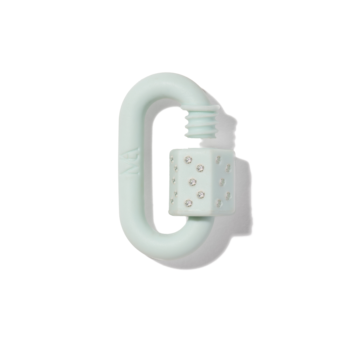 Rubber Chubby Medium Lock with Diamonds