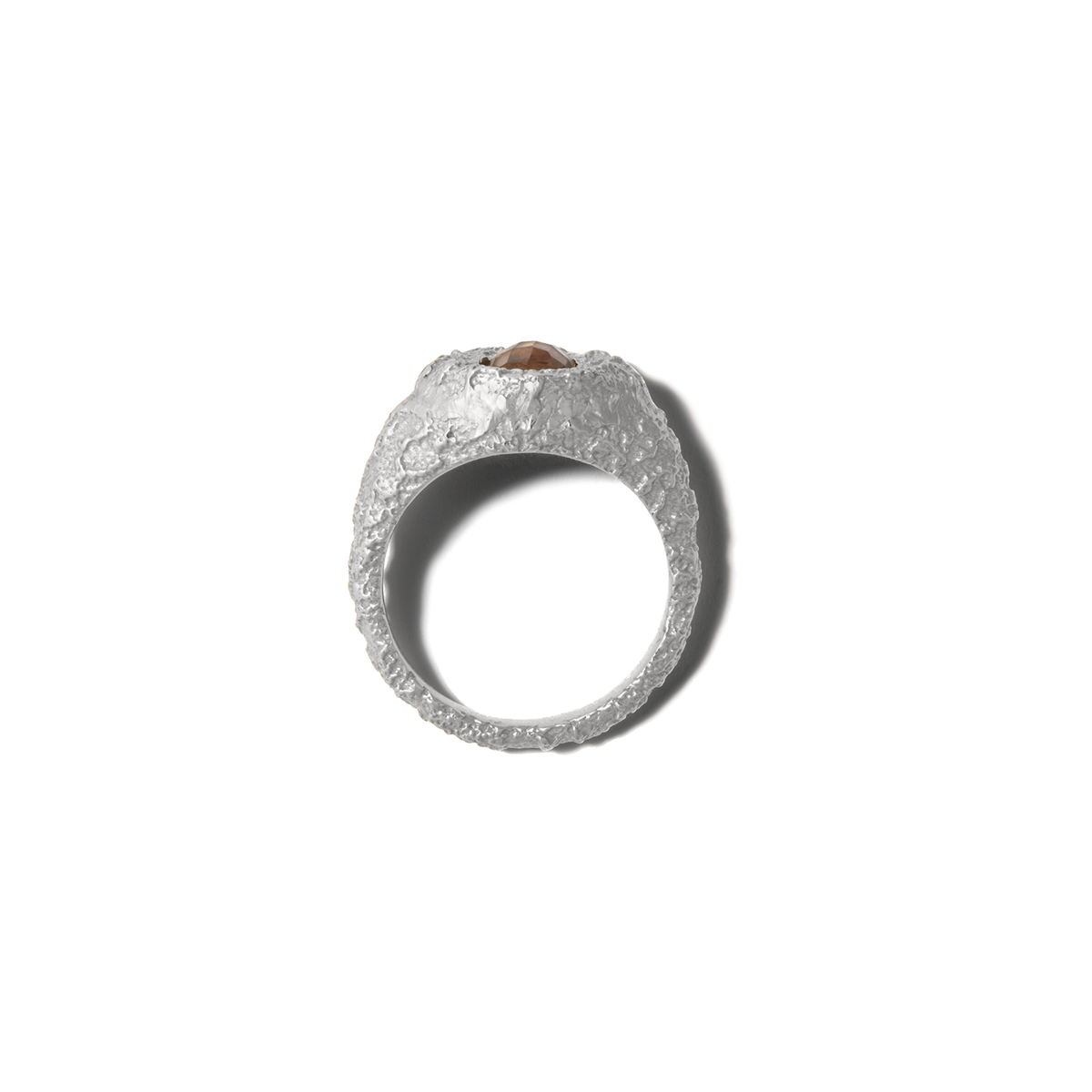 Self Involved Signet Ring, Gritty with Csarite